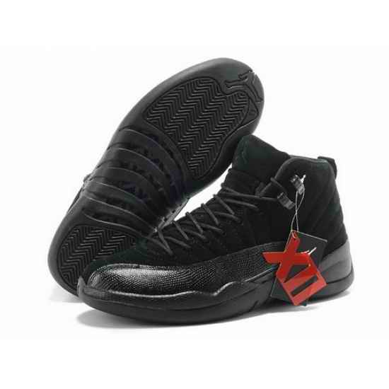 Air Jordan 12 Shoes 2015 Mens Anti Fur All Black